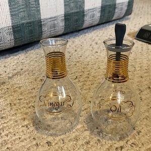 MCM Pyrex oil and Vinegar Decanters